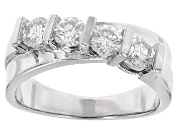 Picture of Moissanite Platineve Band Ring .92ctw DEW.