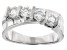 Moissanite Platineve Band Ring .92ctw DEW.