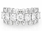 Moissanite Platineve Band Ring 3.01ctw DEW.