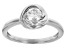 Moissanite Platineve Solitaire Ring .50ct DEW.
