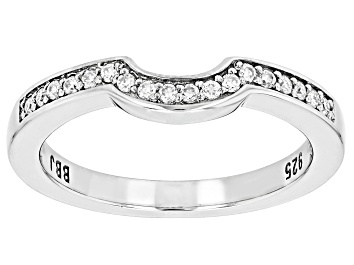 Picture of Moissanite Platineve Band Ring .18ctw DEW.