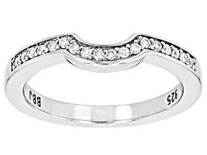 Moissanite Platineve Band Ring .18ctw DEW.