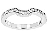 Moissanite Platineve Band Ring .18ctw DEW.