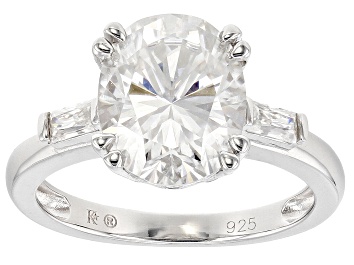 Picture of Moissanite Platineve Engagement Ring 4.38ctw DEW.