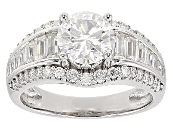 Picture of Moissanite Platineve Engagement Ring 2.82ctw DEW