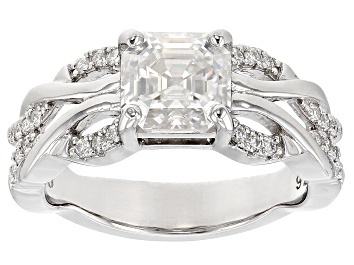 Picture of Moissanite Platineve Crossover Ring 2.13ctw DEW.