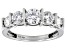 Moissanite Platineve Ring 1.58ctw DEW.