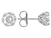 Moissanite Platineve Stud Earrings 2.00ctw DEW.