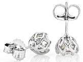 Moissanite Platineve Stud Earrings 2.00ctw DEW.