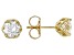 Moissanite 14k Yellow Gold Over Silver Stud Earrings 2.00ctw DEW.