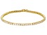Moissanite 14k Yellow Gold Over Silver Tennis Bracelet 5.50ctw DEW