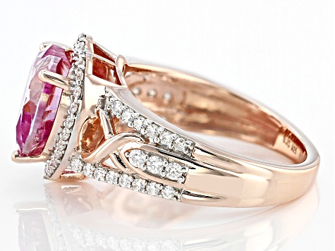 ぴかちゅー シルバーリング 18 have a good time Pink And White Cubic Zirconia Rhodium Over Sterling Silver