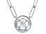 Moissanite Platineve Paperclip Necklace .80ct DEW.