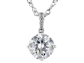 Moissanite Platineve Pendant 2.74ctw DEW