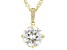 Moissanite 14k Yellow Gold Over Silver Pendant 2.74ctw DEW