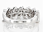 Moissanite Platineve Band Ring .84ctw DEW