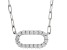 Moissanite Platineve Paperclip Necklace .54ctw DEW.