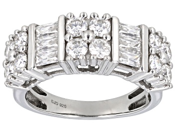 Picture of Moissanite Platineve Band Ring 1.74ctw DEW.