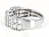 Moissanite Platineve Band Ring 1.74ctw DEW.