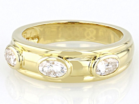 Moissanite 14k Yellow Gold Over Silver Band Ring .78ctw DEW. - MFJ339B ...