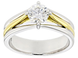 Moissanite 14k Yellow Gold Over Sterling Silver Studs .66ctw DEW.