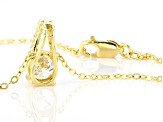Moissanite 14k Yellow Gold Over Silver Pendant 1.30ctw DEW.