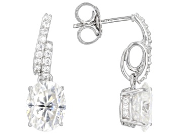 Picture of Moissanite Platineve Earrings 4.74ctw DEW.