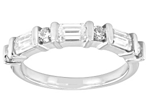 Moissanite Platineve Band Ring 1.05ctw DEW