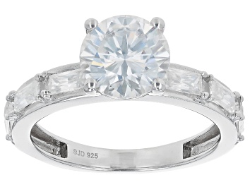 Picture of Moissanite Platineve Engagement Ring 2.44ctw DEW