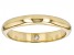 Moissanite 14k Yellow Gold Over Silver Band Ring .02ct DEW.