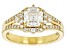 Moissanite 14k Yellow Gold Over Silver Engagement Ring 1.43ctw DEW