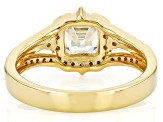 Moissanite 14k Yellow Gold Over Silver Engagement Ring 1.43ctw DEW