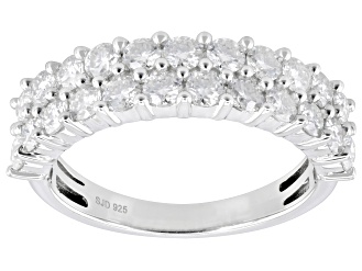 Moissanite Platineve Band Ring 1.38ctw DEW