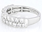 Moissanite Platineve Band Ring 1.38ctw DEW