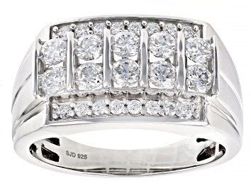 Picture of Moissanite Platineve Mens Ring 1.32ctw DEW.