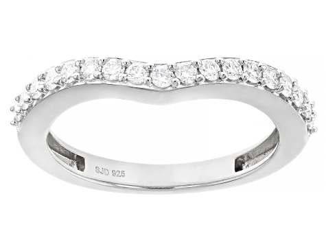 Moissanite Platineve Ring And Band 1.52ctw DEW.