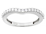 Moissanite Platineve Ring And Band 1.52ctw DEW.