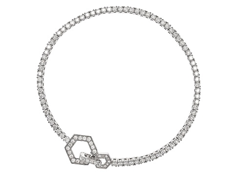 Moissanite Platineve Tennis Bracelet 2.83ctw DEW