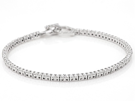 Moissanite Platineve Tennis Bracelet 2.83ctw DEW