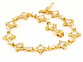 Moissanite 14k Yellow Gold Over Silver Bracelet 3.52ctw DEW