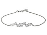 Moissanite Platineve Adjustable Bracelet 1.46ctw DEW