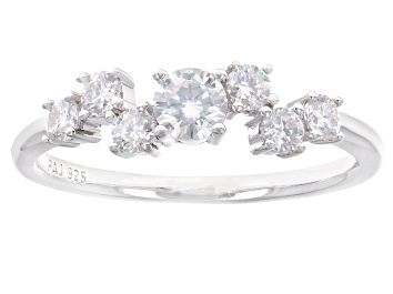 Moissanite Platineve Ring 1.64ctw DEW.