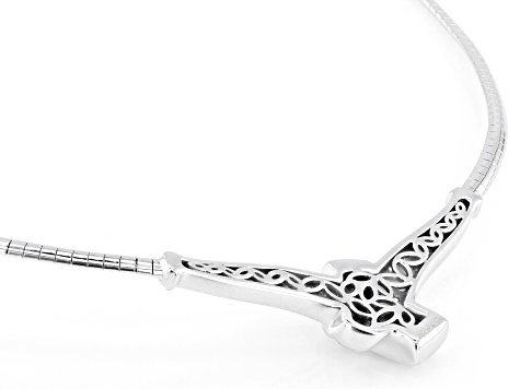 Moissanite Platineve Omega Necklace 1.00ctw DEW - MFJ644 | JTV