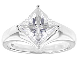 Moissanite 14K Yellow Gold Over Sterling Silver Set Of Two Pair Stud Earrings 3.00ctw DEW