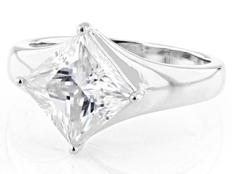 Moissanite Platineve Solitaire Ring 2.80ct DEW. - MFJ653A | JTV