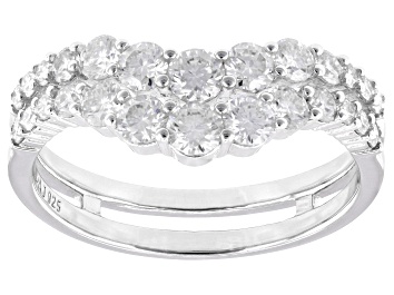 Moissanite Platineve Solitaire Ring 4.75ct DEW.