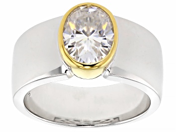 Moissanite 14k White Gold Eternity Band Ring 1.44ctw DEW