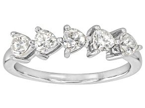 Moissanite Platineve Band Ring 0.70ctw DEW.