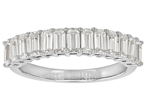 Moissanite Platineve Band Ring 1.30ctw DEW.