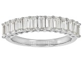 Moissanite Platineve Band Ring 1.30ctw DEW.